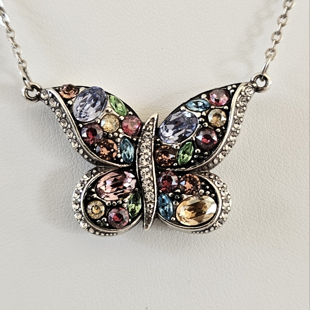 Brighton Collectibles Jewelry Trust Your Journey Crystal Butterfly Necklace